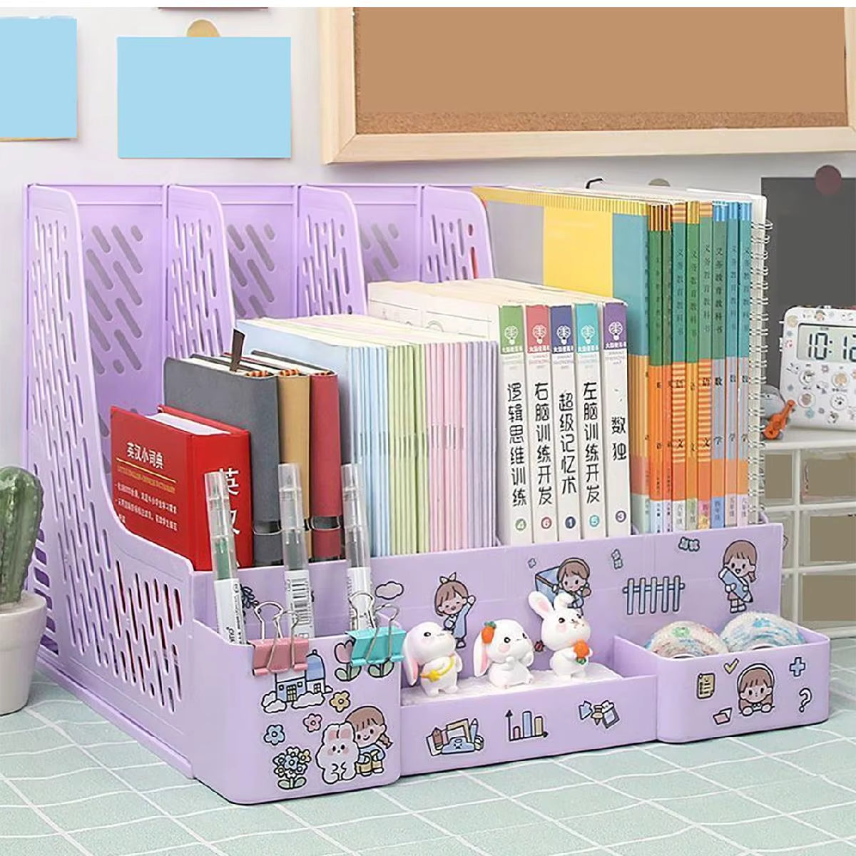 Multi-Color Storage Box And Organizer For School And College Students