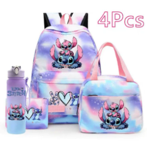 Lilo & Stich School Set: Backpack, Lunch Bag, Pencil Case And Water Bottle