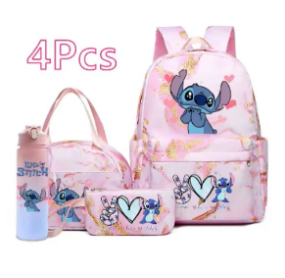 Lilo & Stich School Set: Backpack, Lunch Bag, Pencil Case And Water Bottle