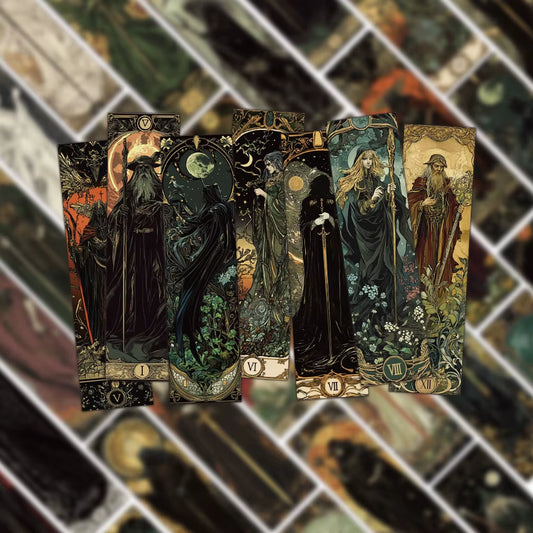 Creative Gothic Style Dark Fantasy Bookmarks 30/60 pcs