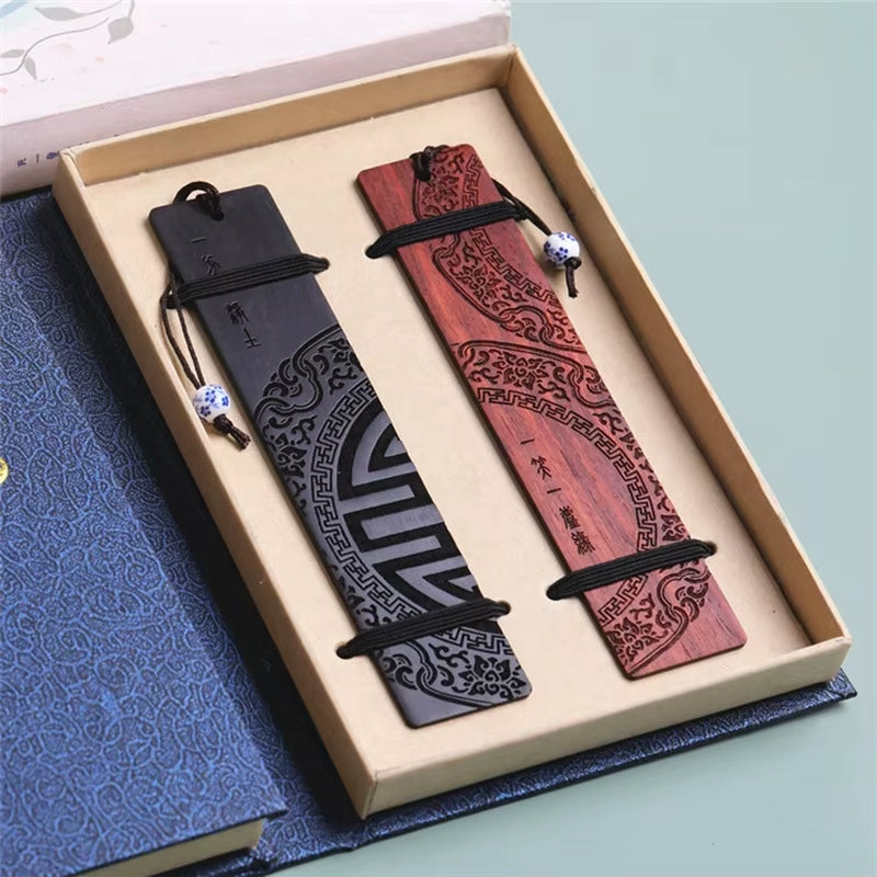 Chinese Style Sandalwood Bookmark