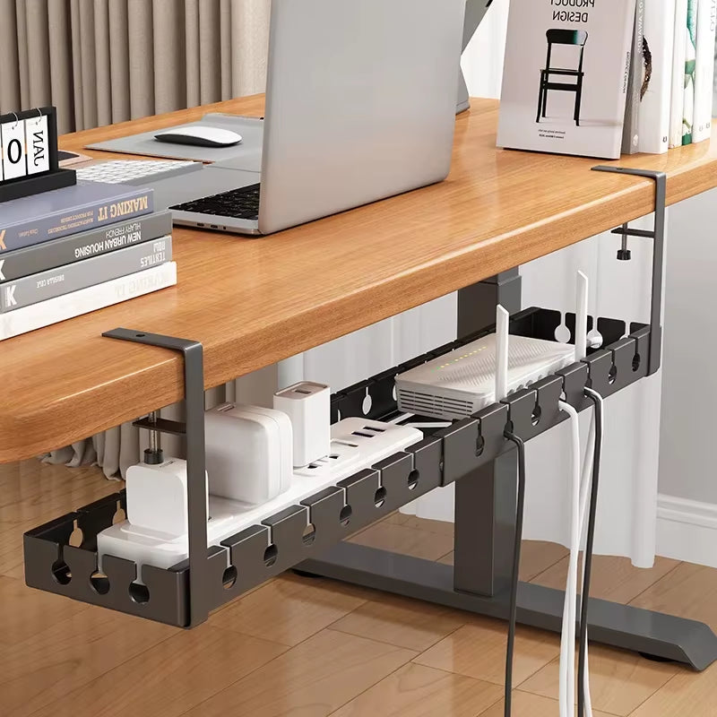 No-drill Retractable Cable Organizer For Laptop/PC