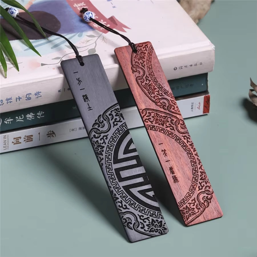 Chinese Style Sandalwood Bookmark