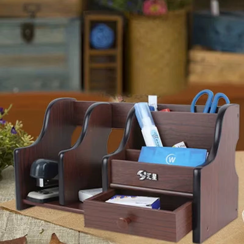Wooden Storage Box Organizer for School Or Office