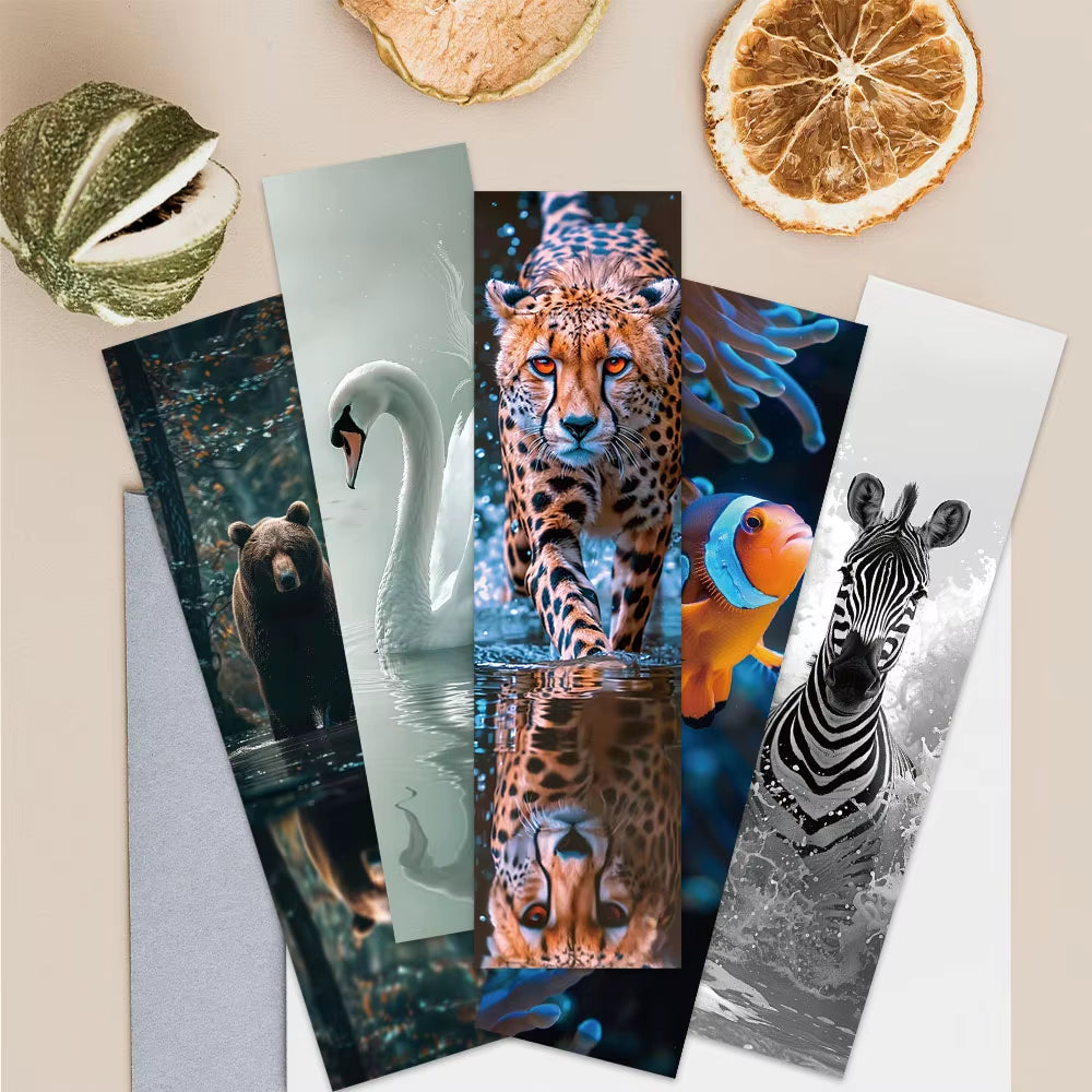 Animal Art Bookmarks Set 30 pcs