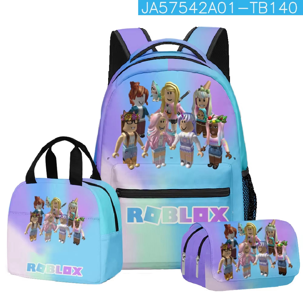 Roblox School Set: Backpack, Lunch Bag and Pencil Case
