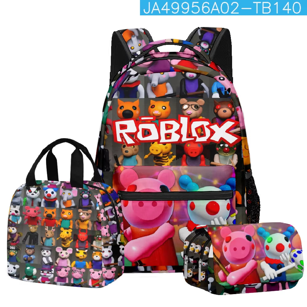 Roblox School Set: Backpack, Lunch Bag and Pencil Case