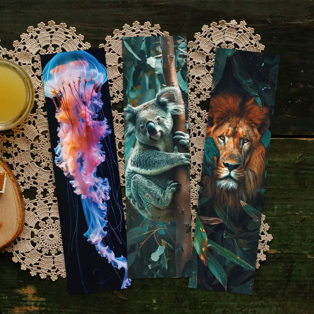 Animal Art Bookmarks Set 30 pcs
