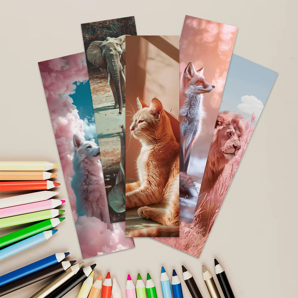 Animal Art Bookmarks Set 30 pcs