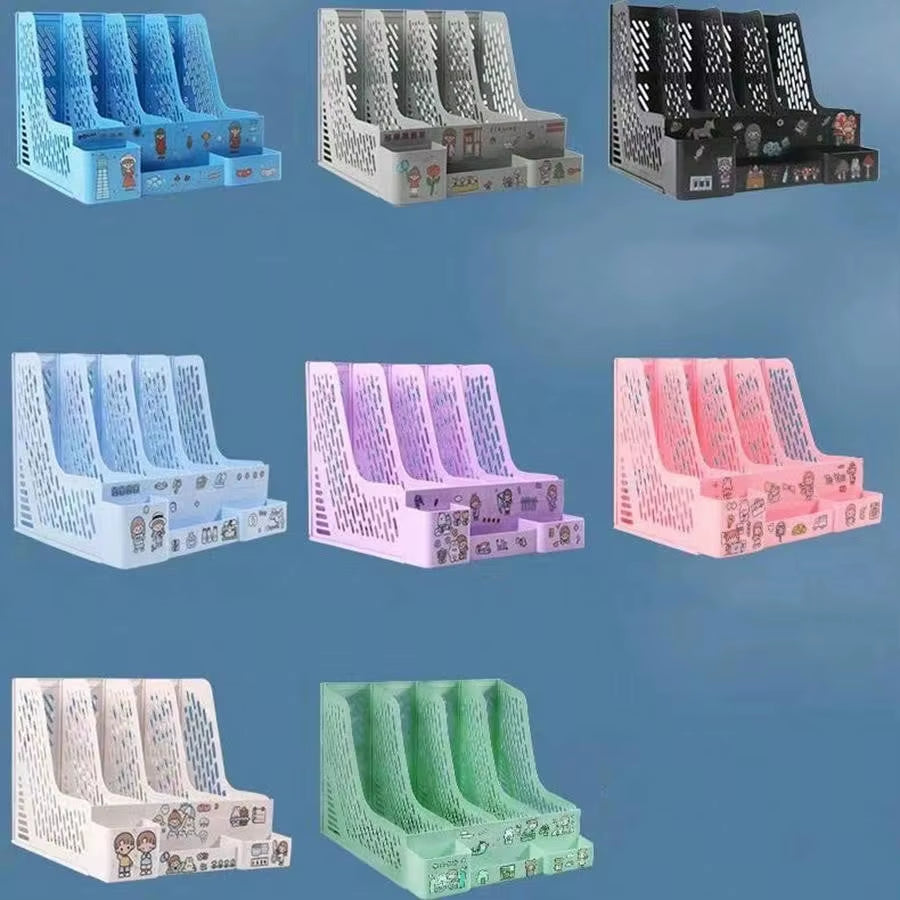 Multi-Color Storage Box And Organizer For School And College Students