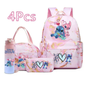 Lilo & Stich School Set: Backpack, Lunch Bag, Pencil Case And Water Bottle